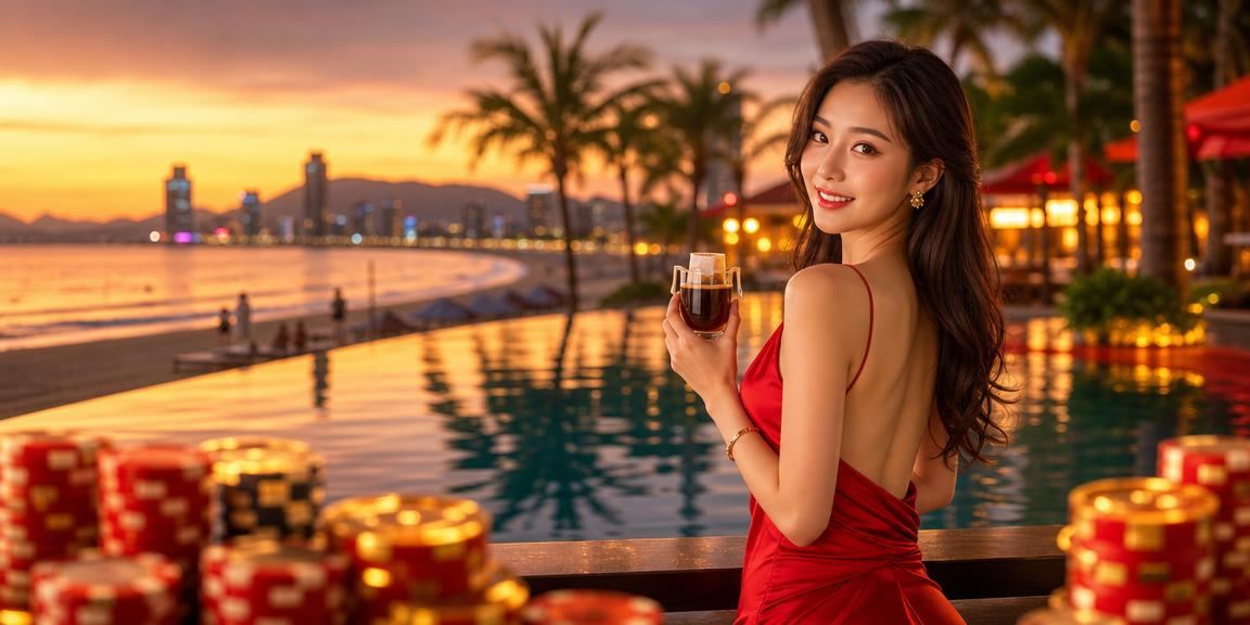 Người dùng tại Đà Nẵng theo dõi kèo bóng đá và nạp tiền qua điện thoại bên ly cà phê