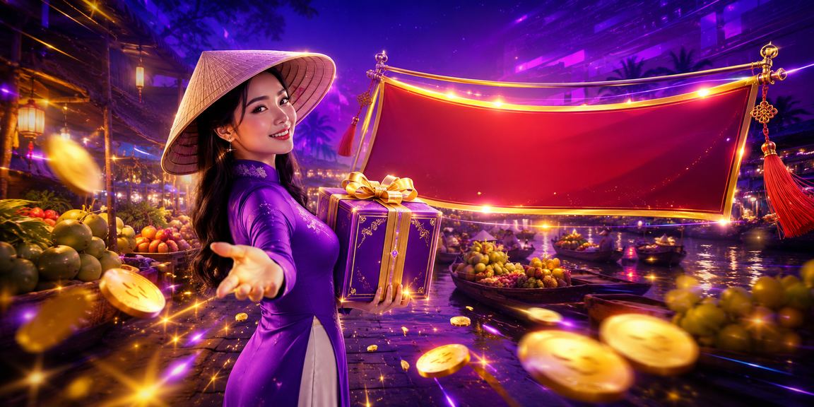 Người chơi tại Đồng bằng sông Cửu Long nhận cashback bonus với ánh đèn neon rực rỡ